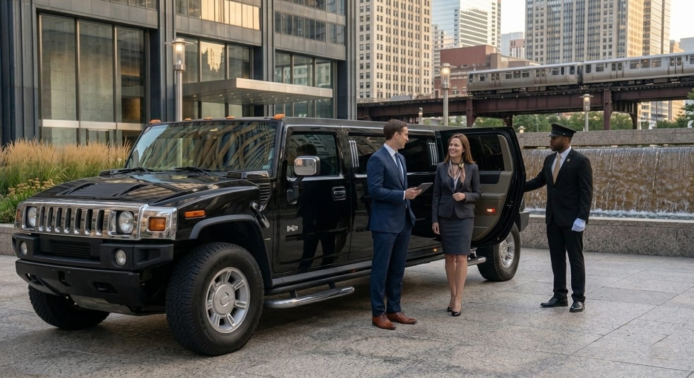 Stretch limousine for weddings and VIP events